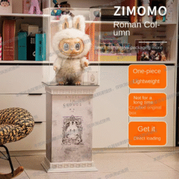 Zimomo Roman Column Display Stand – Roman Column Base + Acrylic Display Case